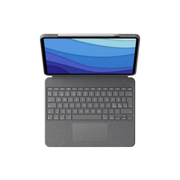 Tangentbordsfodral - LOGITECH - Combo Touch - För iPad Pro 11" (M4)(2024) - Bakgrundsbelyst tangentbord - Flexibel ställning