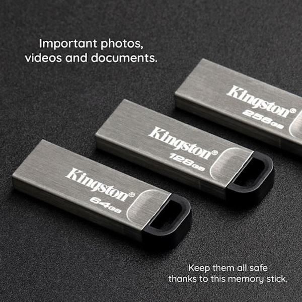 USB-nyckel - KINGSTON - DataTraveler® Kyson - 256GB - USB 3.0 - 200MB/s läsning