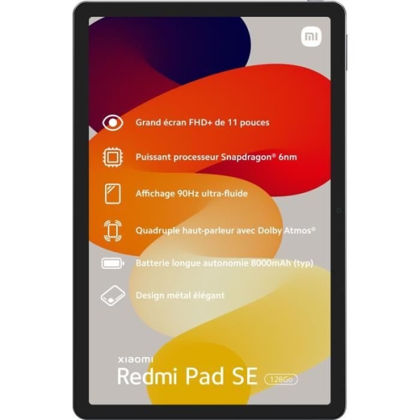 XIAOMI Redmi Pad SE 4 Tablet - 11" - 128GB - Grafitgrå