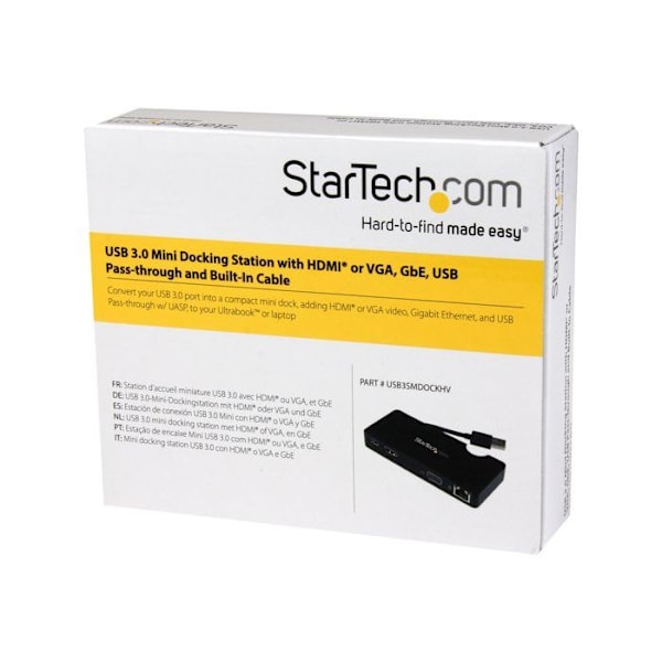 Universal USB 3.0 dockningsstation för bärbar dator - STARTECH.COM