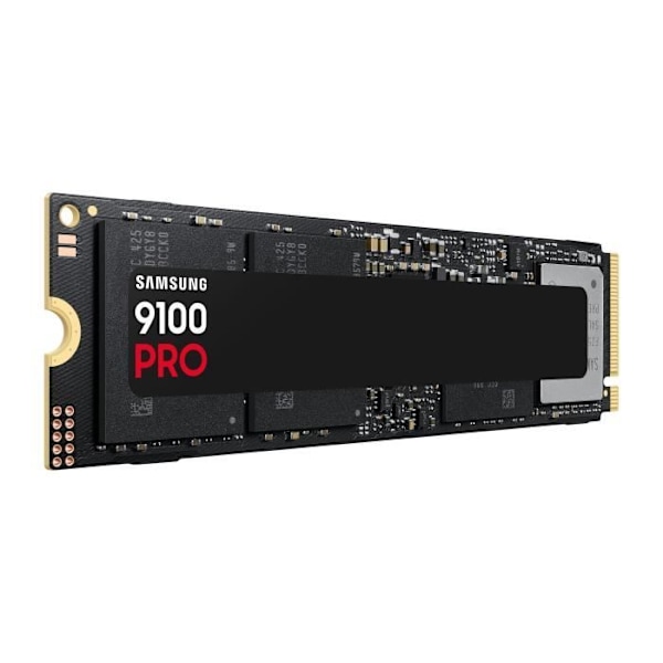 Samsung - 9100 PRO - Intern SSD - NVMe M.2 PCIe 5.0 x4 - 1 To - Läshastighet upp till 14 800 Mo/s - MZ-VAP1T0BW