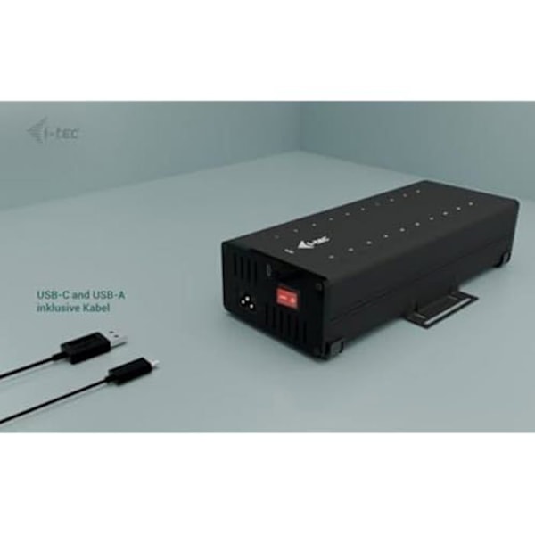 USB-hubb - I-TEC - 20x USB-C HUB - 15W per port - 5 Gbit/s - Överspänningsskydd