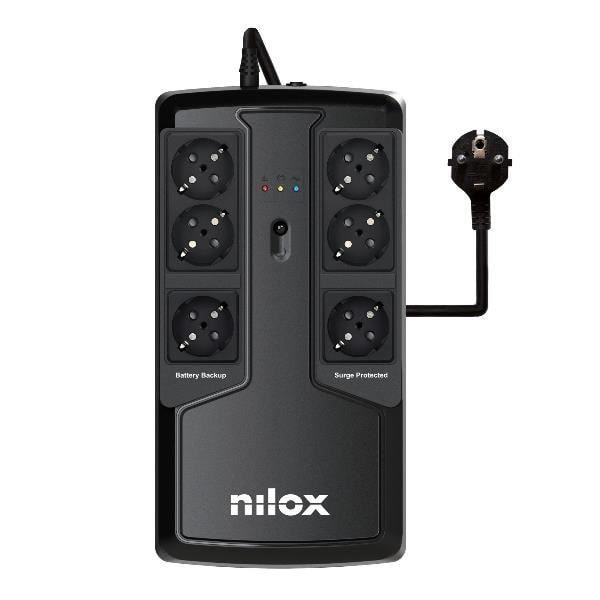 UPS-kontinuitetsgrupp - NILOX - NXGCLIO8501X5V2 - 850 VA - 595 W - Linjeinteraktivitet