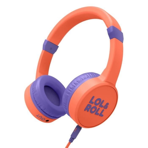 Energy Sistem Lol&Roll Pop Kids Avtagbara barnhörlurar Max volym 85 dB Mikrofon Orange