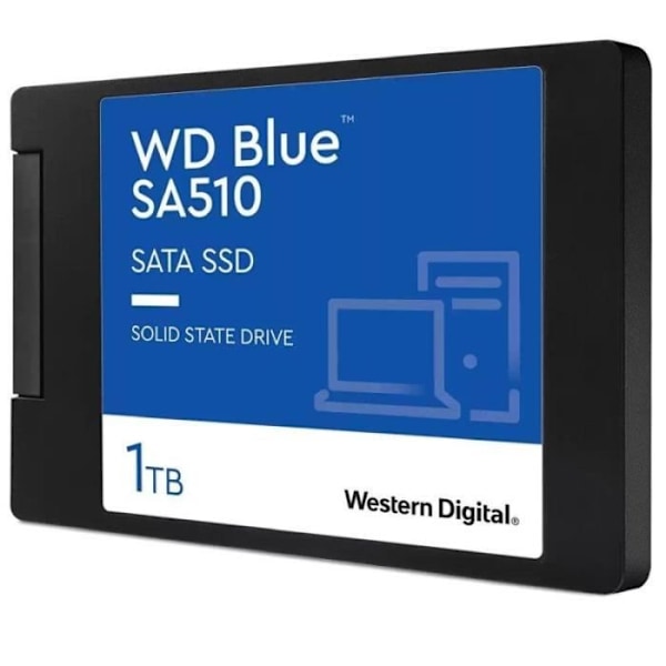 WESTERN DIGITAL Hårddisk SA510 - SATA SSD - 1TB intern - 2,5" format - Blå