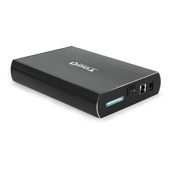 Hårddiskkapsling - TooQ - TQE-3531B - 3,5" - USB 3.0 - Aluminium - Svart