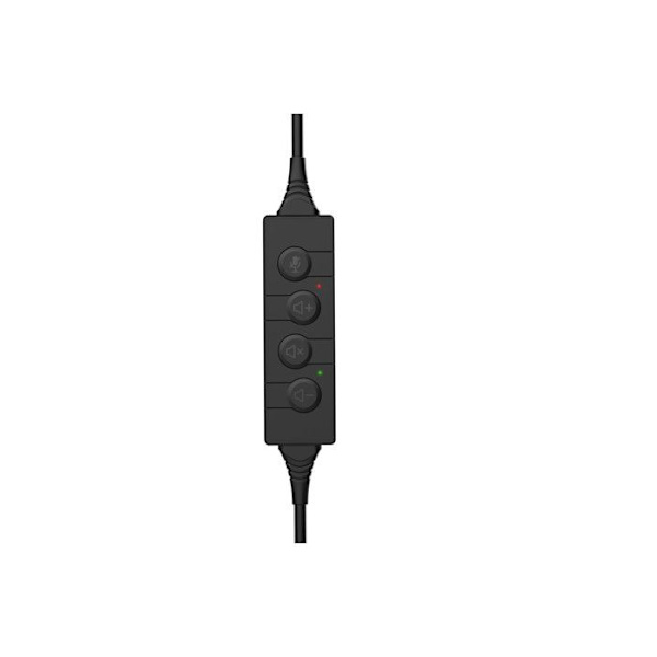 Hörlurar - Nilox - USB-hörlurar - Inbyggd mikrofon - Trådad - Svart Svart
