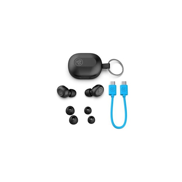 Trådlösa hörlurar - JLAB AUDIO - JBuds Mini - Batteritid 20 timmar - Bluetooth Multipoint - IP55 Svart