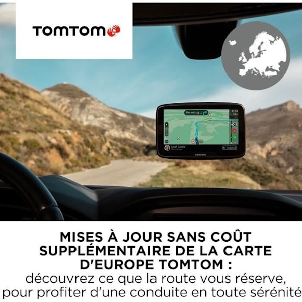 TOMTOM GO Classic 5" GPS-navigator - Europakarta 49 länder - Wi-Fi-uppdateringar - Farozonsvarningar