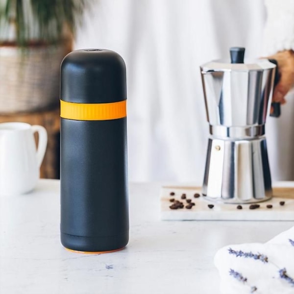 Isolerad flaska för vätskor - BRA - Enjoy Efficient - 1000 ml - Rostfritt stål - Vit Naranja