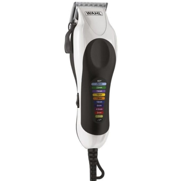 Hårklippare - WAHL - Color Pro Plus - Precisionsblad - Färgkodade guidekammar Svart