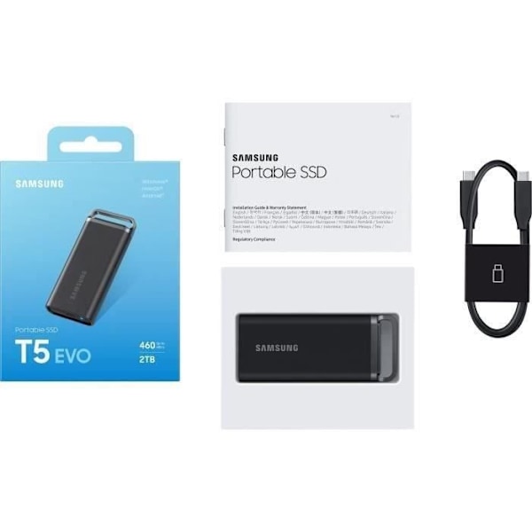 SAMSUNG Extern SSD T5 Evo 2 TB MU-PH2T0S/EU