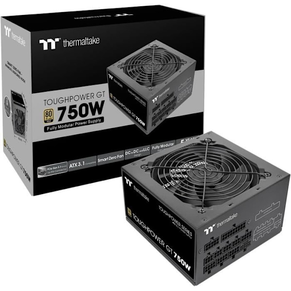 Strömförsörjning - THERMALTAKE - Toughpower GT 750W - 80Plus Gold - Modulär - PCIe Gen 5.1 12+4pin