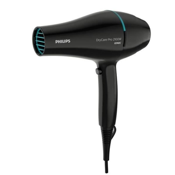 PHILIPS BHD272 / 00 DryCare Pro hårtork - 2100W - 6 hastighet / temperaturkombinationer - ThermoProtect - Jonisk funktion Svart