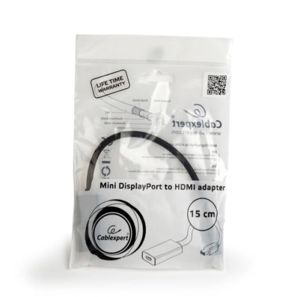 Gembird Mini-DP till HDMI-4K I/O-adapter A-MDPM-HDMIF4K-01 - 8716309113519