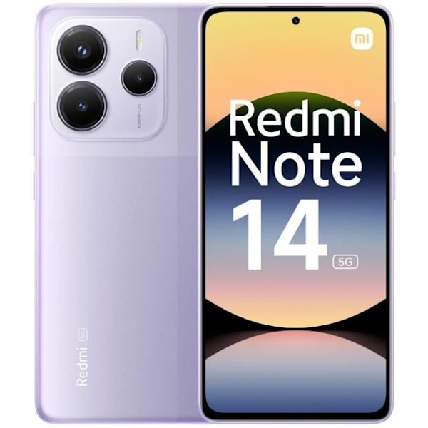XIAOMI - Redmi Note 14 5G - 8 Go + 256 Go - Lavendel Lila lavendel lila
