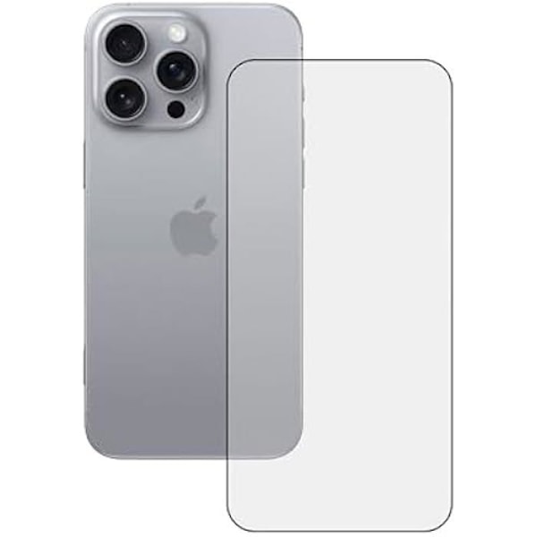 Skärmskydd - KSIX SMART YOUR TECH - iPhone 16 Pro Max - 9H härdat glas - Svart kant - Dubbelhäftande Svart