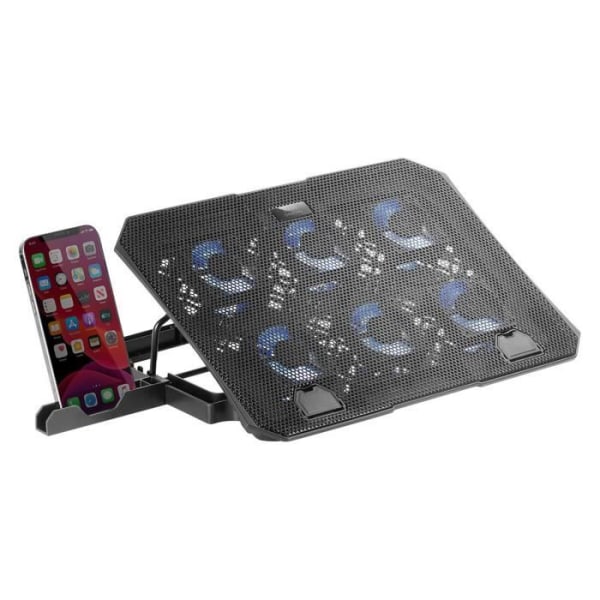 Mars Gaming MNBC23 - Kylsystem - 6 fläktar - för bärbar dator upp till 16' - 6 positioner - 2x USB 2.0 Svart