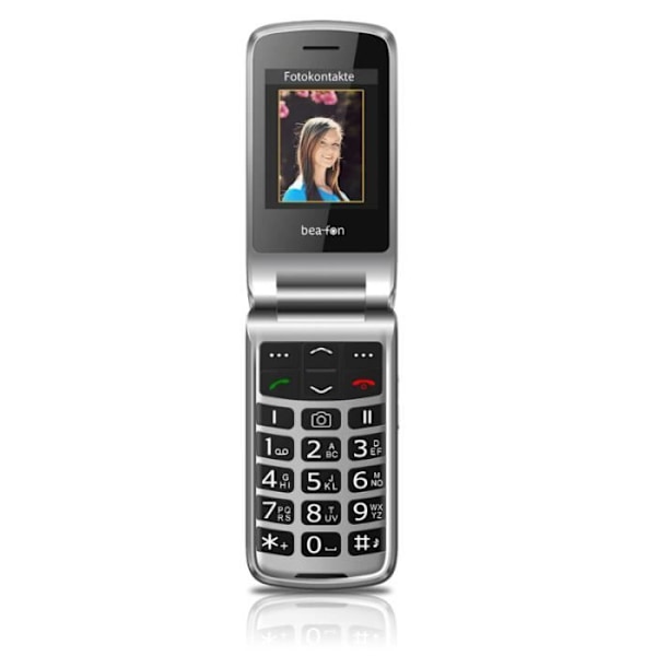 Beafon SL645 Senior Clamshell mobiltelefon med stora knappar | Extra hög ringsignal