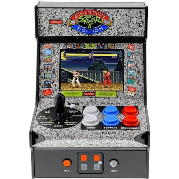 MyArcade Mini Arcade Terminal Micro Player STREET FIGHTER Grå