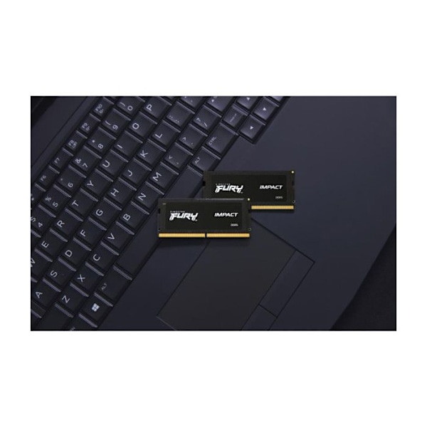 Minnessats - Kingston - Kingston FURY Impact - DDR5 - kit - 32 GB: 2 x 16 GB - 262-pin SO DIMM - 5600 MHz / PC5-44800 - minne