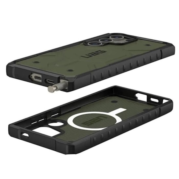 Fodral till Samsung Galaxy S24 Ultra - UAG Pathfinder MagSafe - Olive Drab grön