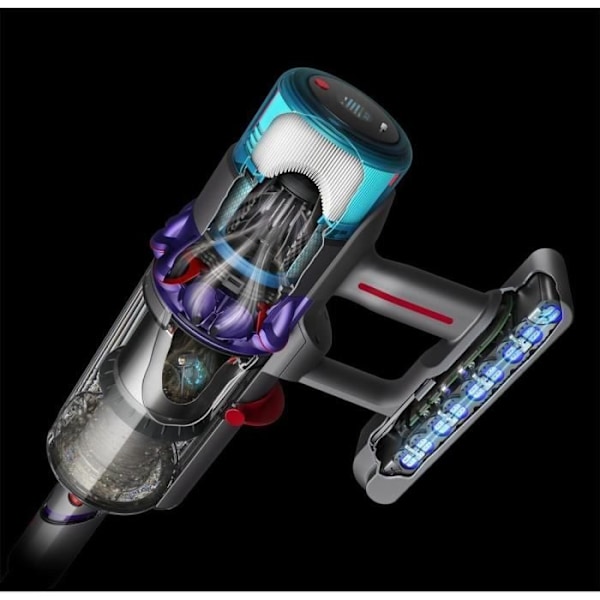 NYA DYSON Gen5 Detect Absolute - Kvastdammsugare - Power 262AW - HEPA-filter som fångar upp 99,9 % av partiklarna - Autonomy 70 Lila
