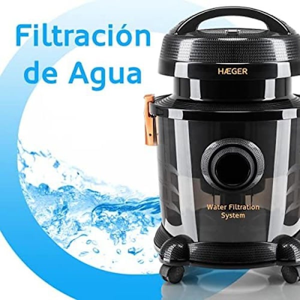 Haeger AQUACLEAN 1200 1200 W 9 L påsdammsugare