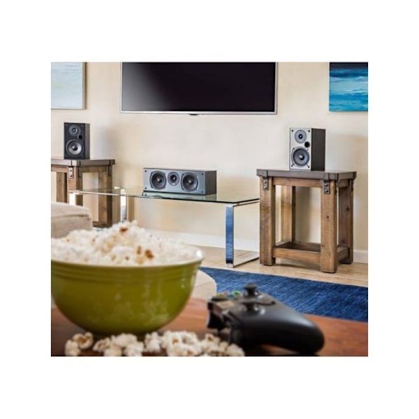 Polk Audio T30 2-vägs hemmabiocenterkanalhögtalare Svart