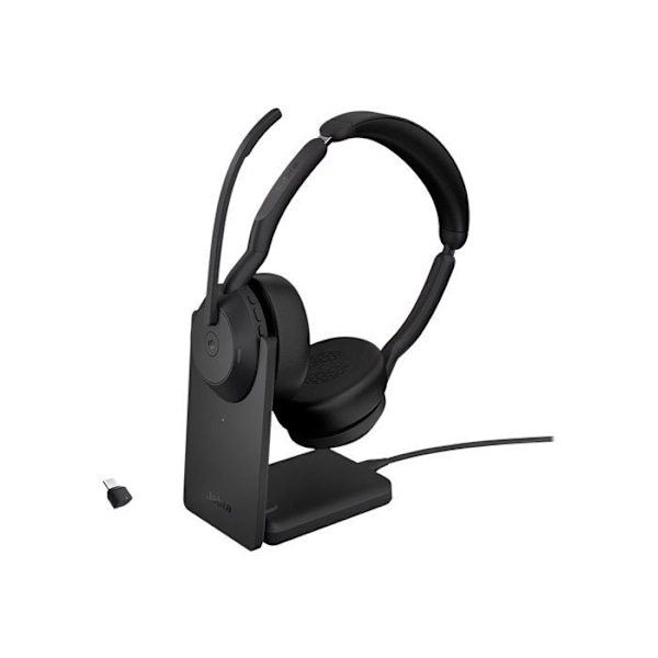 GN Jabra Jabra Evolve2 55 MS Stereo - Headset - On-Ear - Bluetooth - kablar - aktiv Rauschunterdrückung - USB-C -