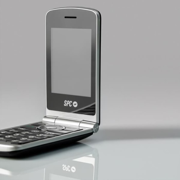 SPC Opal - Clamshell-mobiltelefon med stor skärm, stora bokstäver och nycklar, extra hög volym, fjärrkonfiguration