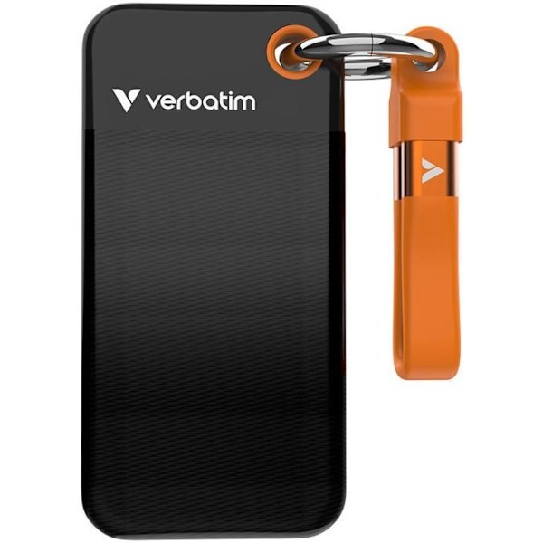 Extern SSD - VERBATIM - Pocket SSD 1TB - USB 3.2 Gen 2 - Ultrasnabb - Hållbar