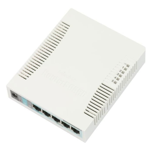 Switch - MikroTik - RB260GS - Vit - Vuxen - Flexibel och lättanvänd