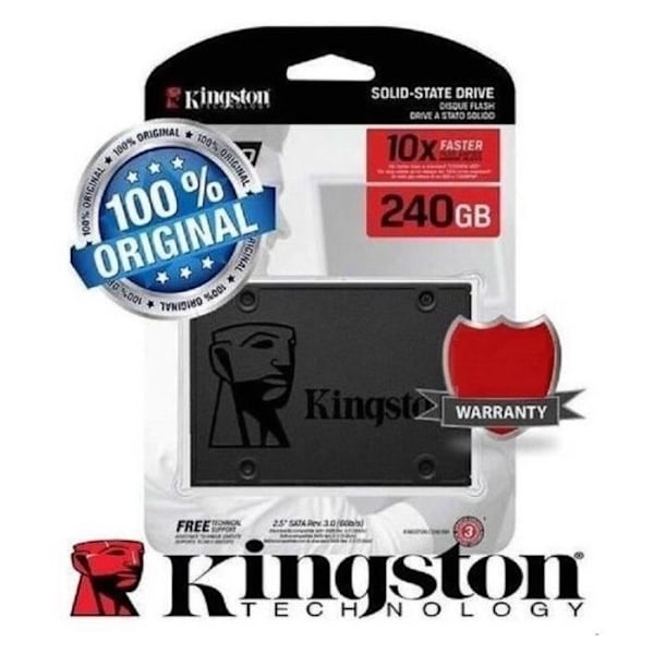 KINGSTON - Intern Solid State Drive - A400 - 240GB - 2,5" (SA400S37/240G)