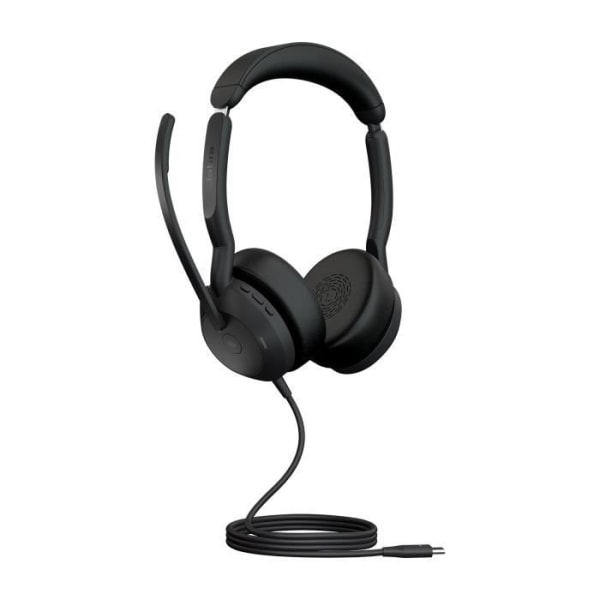 Hörlurar - Jabra - Evolve2 50 - Trådbunden - USB Typ-C - Aktiv brusreducering Svart