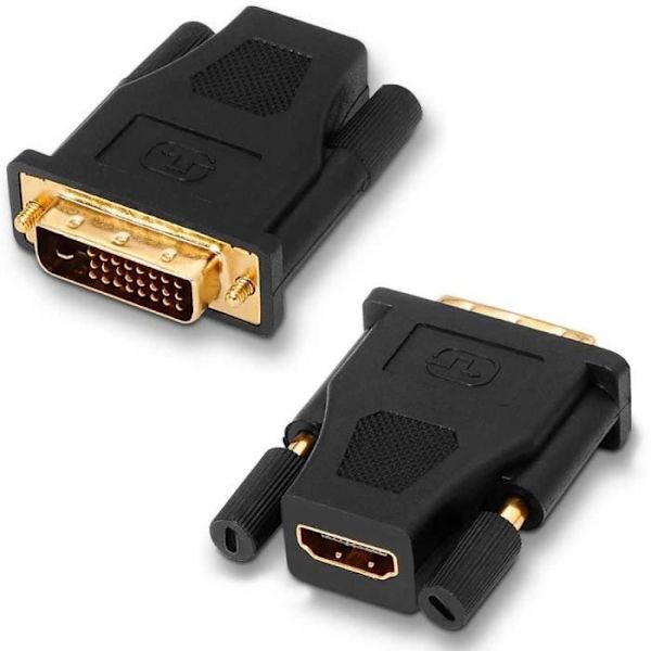OCIODUAL Aisens A118-0091 HDTV till DVI-D 24+1-stift F-M Digital Adapter för PC Datorskärm Digital Converter