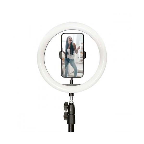 FOTO STUDIO MAX RING LED MED STATIV KSIX Svart