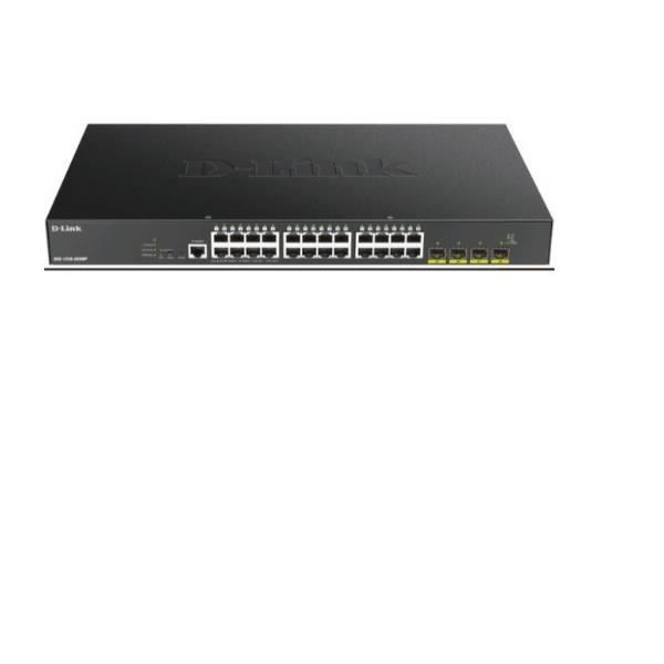 NÄTVERK, Switch, Fristående Switch, D-Link 24 Port Giga Poe Smart 4x10g Sfp+ Specifikationer LAN-portar 24N Typ och hastighet