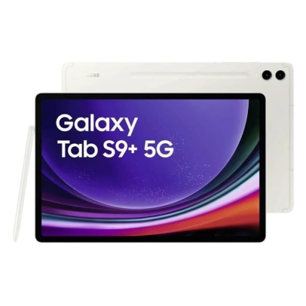Samsung X816B Galaxy Tab S9+ 5G (12,4'' - 512 GB, 12 GB RAM) Beige - Alla operatörer