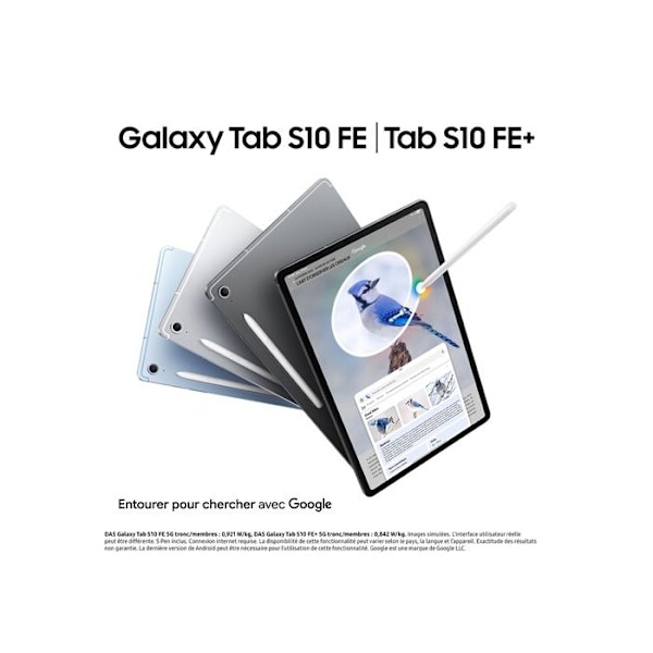 Samsung Galaxy Tab S10 FE+ 13,1 5G 256 Go Grå