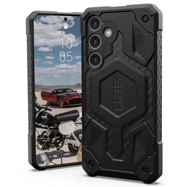 Fodral till Samsung Galaxy S24 Plus - UAG Monarch - Kolfiber svart