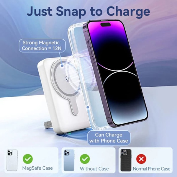 Snabbt laddningsbart externbatteri, 2x USB-C, USB, Lightning, 22,5 W, 10 000 mAh - Vention (FHTW0) - Svart