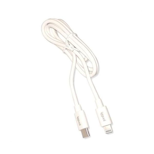 iggual kabel USB-C/Lightning 100 cm vit Q3.0 3A