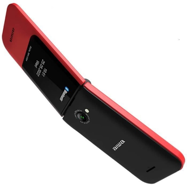 Senior mobiltelefon - AIWA - FP-24RD - Dual SIM - Färgskärm - 0,3 MP kamera Röd