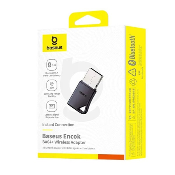 USB Wi-Fi-adapter, Bluetooth 5.4 - Baseus Encok BA04+ (A10082600121-00) - Svart