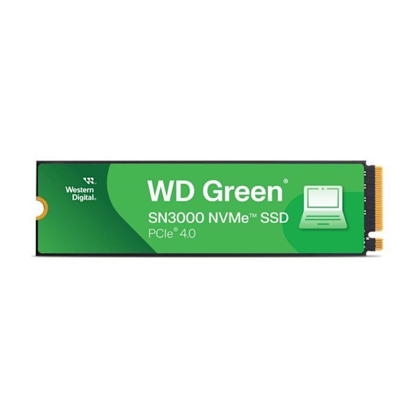 Intern SSD-enhet - WESTERN DIGITAL - WD Green SN3000 - 500 GB - PCIe Gen4 - M.2 2280