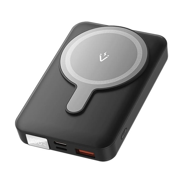 Snabbt laddande extern batteri, 2xUSB-C, USB, Lightning, 22,5 W, 10 000 mAh - Vention (FHTB0) - Svart