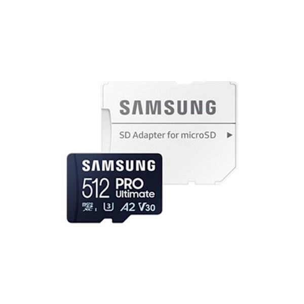 Minneskort micro SD - Samsung - PRO Ultimate - 512Go - UHS-I - 200 Mo/s - 130 Mo/s