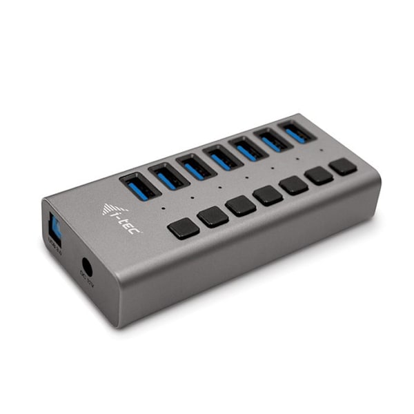Laddningshubbar - i-tec - 7 USB 3.0-portar - Plug & Play - Standard USB-laddning