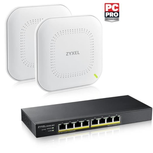 Zyxel GS1915-8EP Managed L2 Gigabit Ethernet (10/100/1000) Power over Ethernet (PoE) Svart